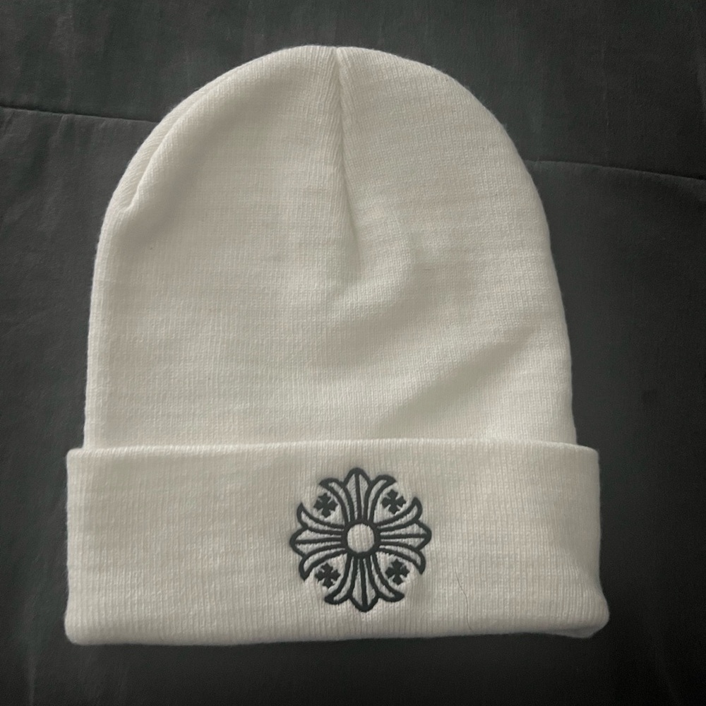 White Chrome Hearts Beanie